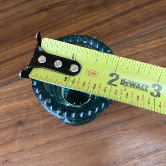 Vintage Hemingray No 9 Glass Insulator Aqua Blue - Picture 7 of 7